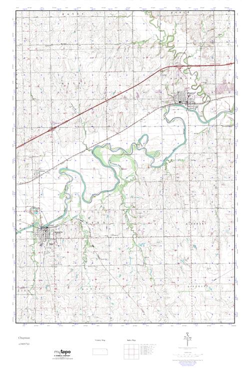 MyTopo Chapman, Kansas USGS Quad Topo Map