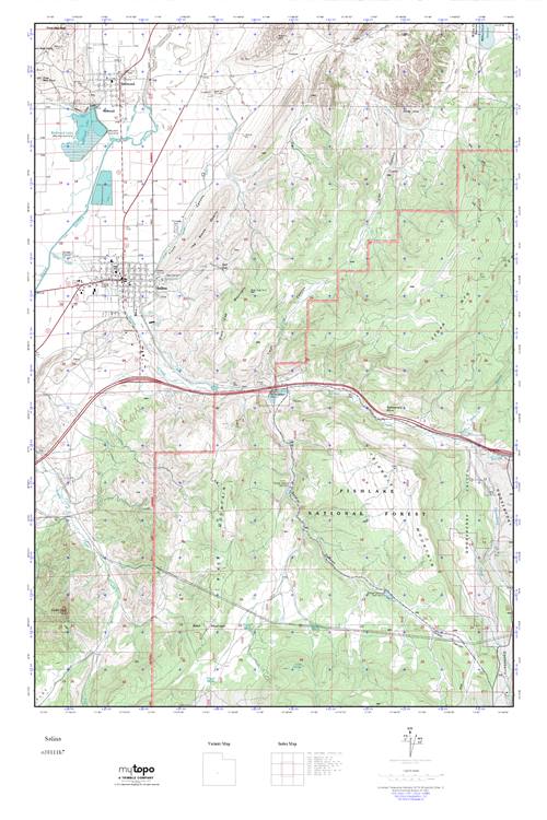MyTopo Salina, Utah USGS Quad Topo Map