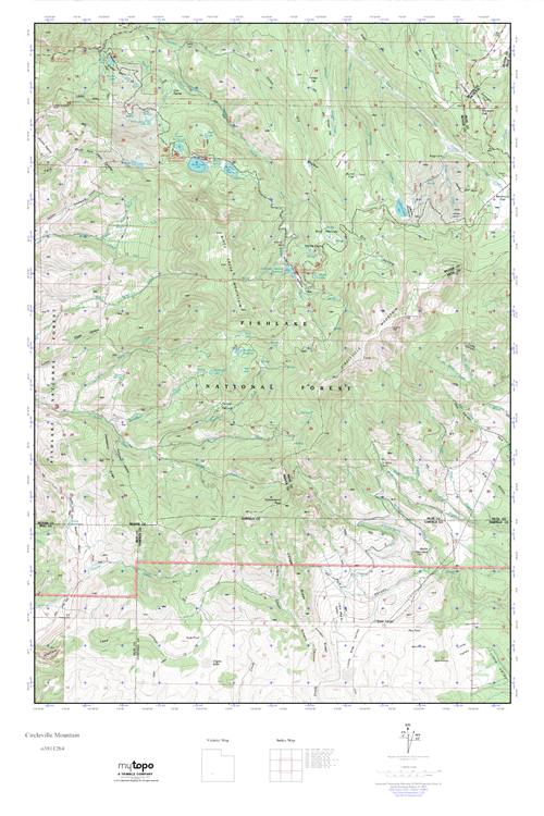 MyTopo Circleville Mountain, Utah USGS Quad Topo Map