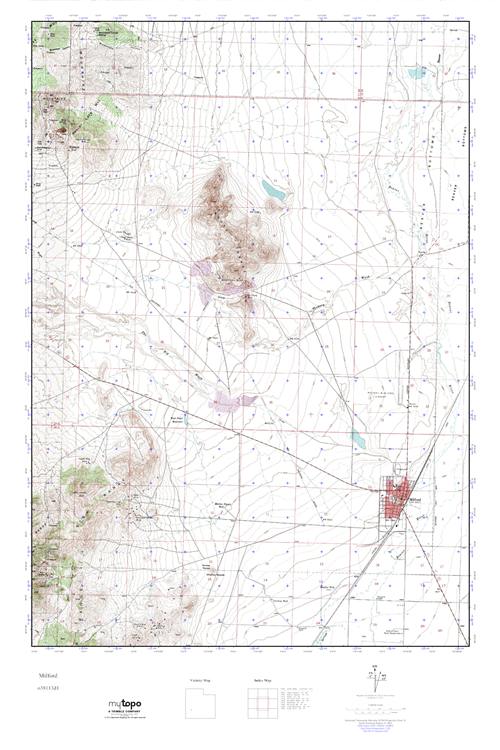 MyTopo Milford, Utah USGS Quad Topo Map