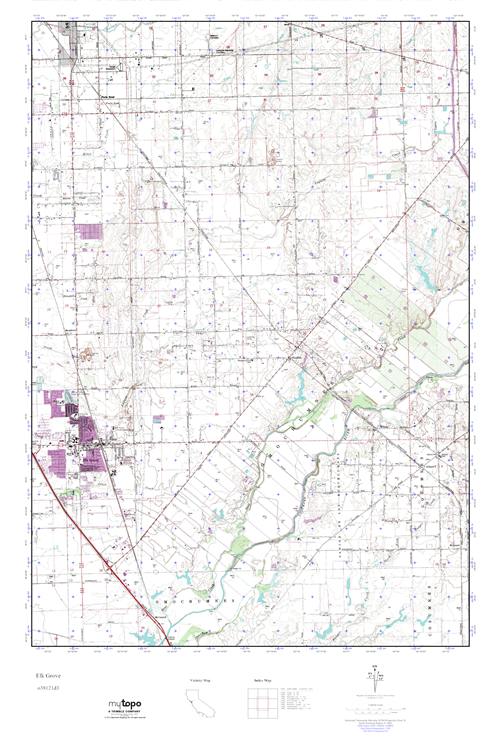 MyTopo Elk Grove, California USGS Quad Topo Map