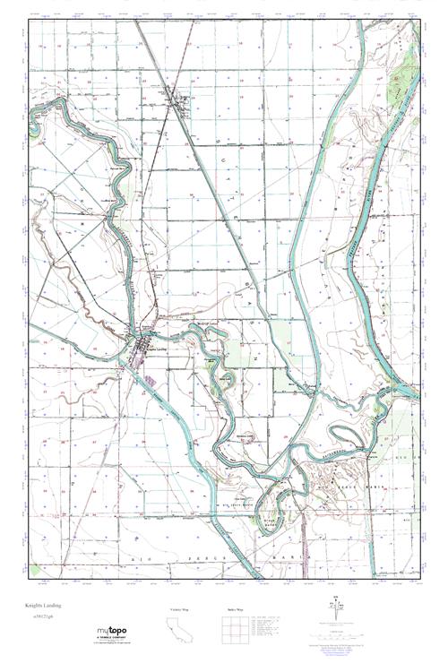 MyTopo Knights Landing, California USGS Quad Topo Map