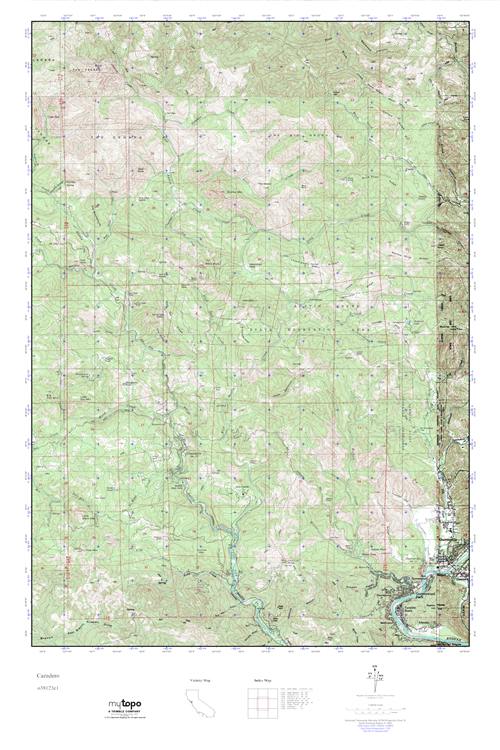 MyTopo Cazadero, California USGS Quad Topo Map