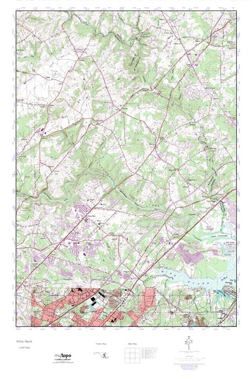 MyTopo White Marsh, Maryland USGS Quad Topo Map