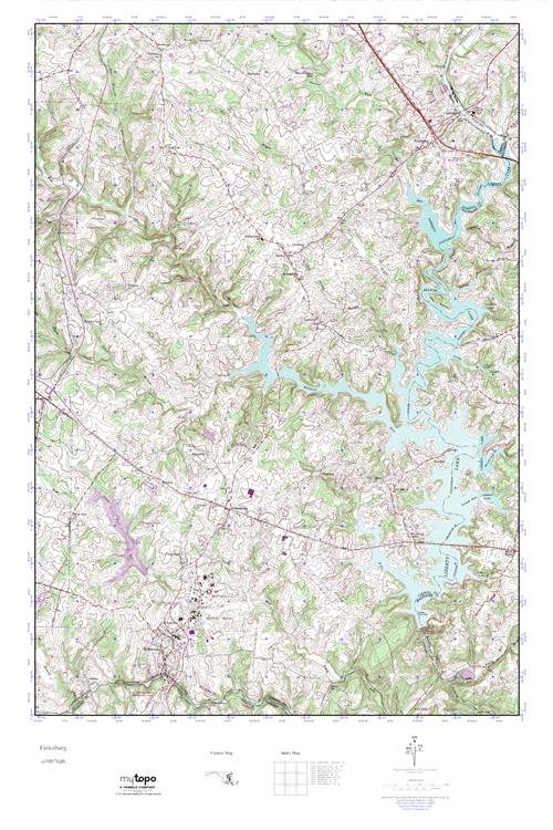 MyTopo Finksburg, Maryland USGS Quad Topo Map