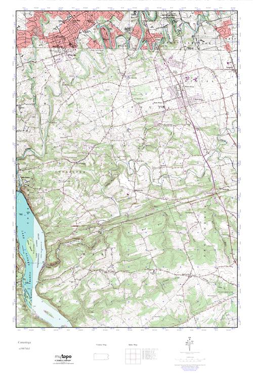MyTopo Conestoga, Pennsylvania USGS Quad Topo Map
