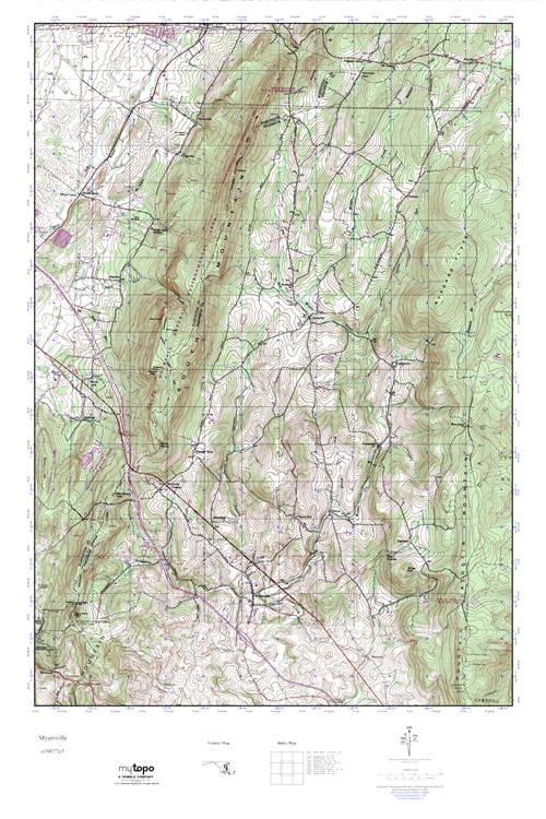MyTopo Myersville, Maryland USGS Quad Topo Map