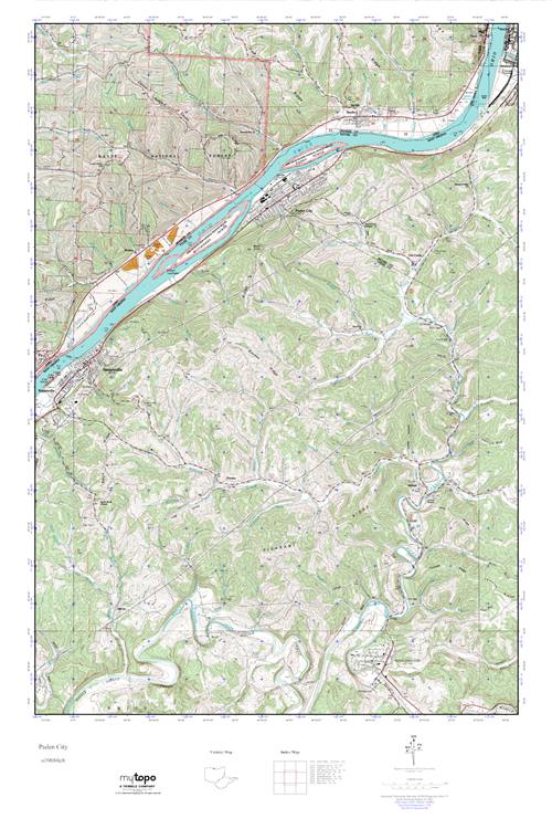 MyTopo Paden City, West Virginia USGS Quad Topo Map