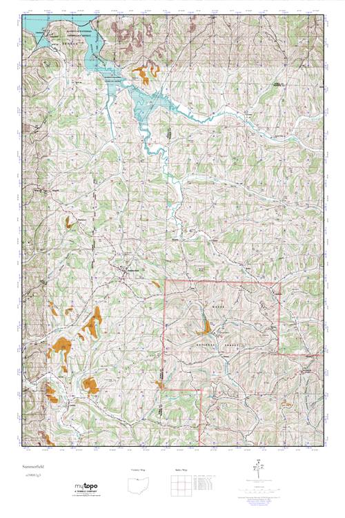 MyTopo Summerfield, Ohio USGS Quad Topo Map