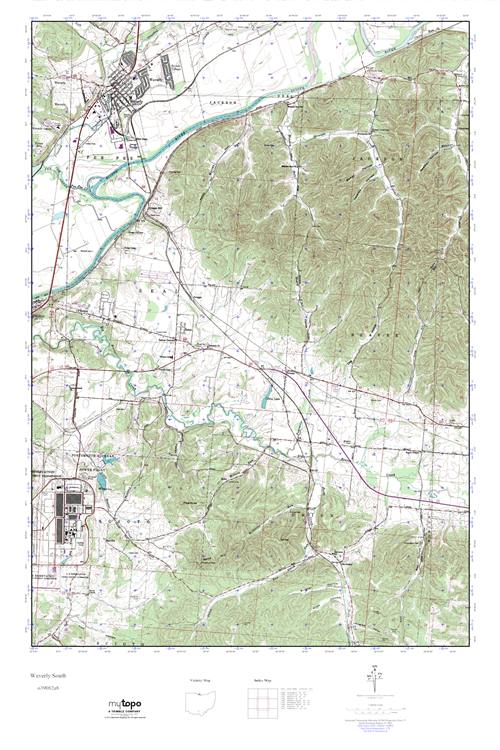 MyTopo Waverly South, Ohio USGS Quad Topo Map