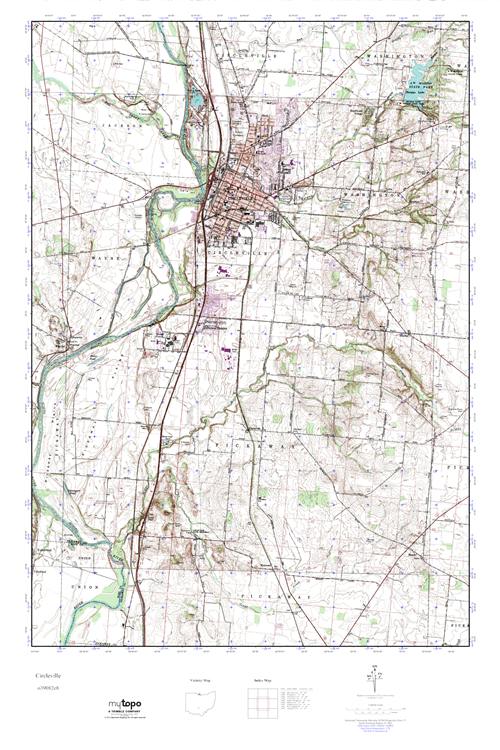 MyTopo Circleville, Ohio USGS Quad Topo Map