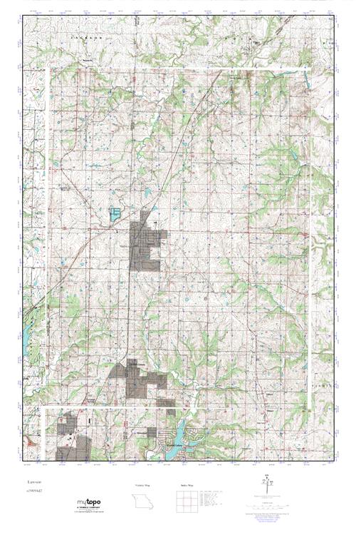 MyTopo Lawson, Missouri USGS Quad Topo Map