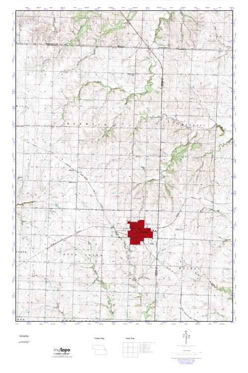MyTopo Sabetha, Kansas USGS Quad Topo Map