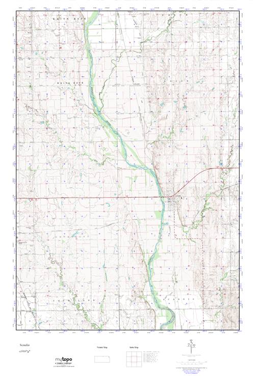 MyTopo Scandia, Kansas USGS Quad Topo Map