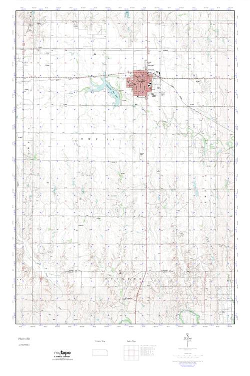 MyTopo Plainville, Kansas USGS Quad Topo Map