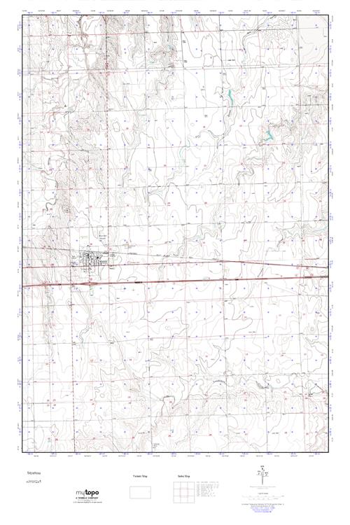 MyTopo Stratton, Colorado USGS Quad Topo Map