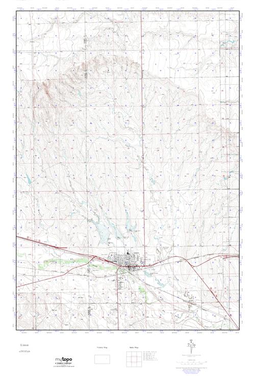 MyTopo Limon, Colorado USGS Quad Topo Map