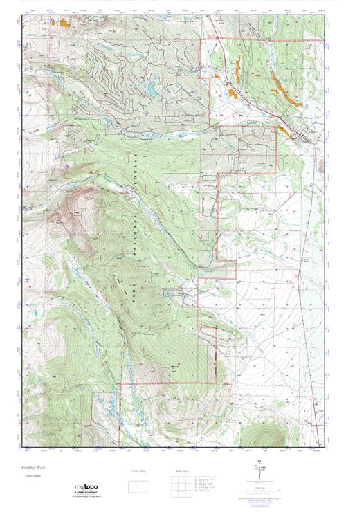 MyTopo Fairplay West, Colorado USGS Quad Topo Map