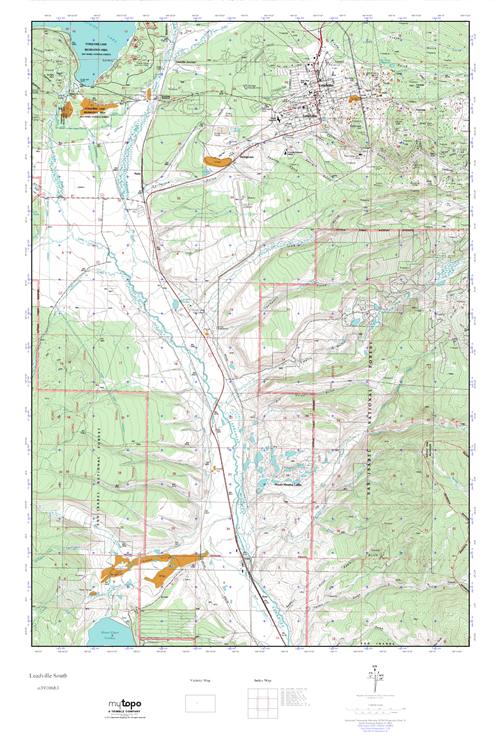 MyTopo Leadville South, Colorado USGS Quad Topo Map