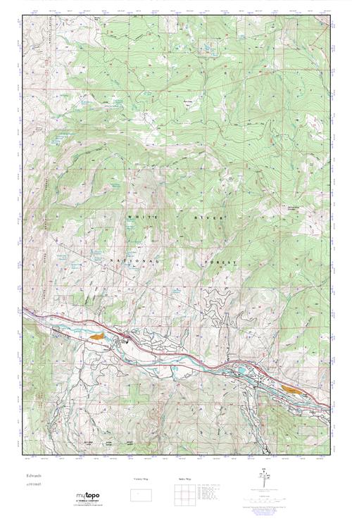 MyTopo Edwards, Colorado USGS Quad Topo Map