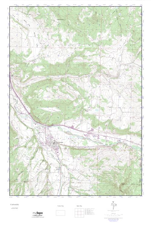 MyTopo Carbondale, Colorado USGS Quad Topo Map
