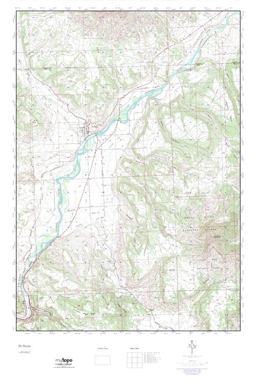 MyTopo De Beque, Colorado USGS Quad Topo Map