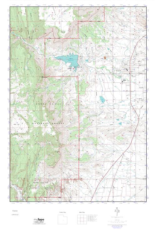 MyTopo Ferron, Utah USGS Quad Topo Map