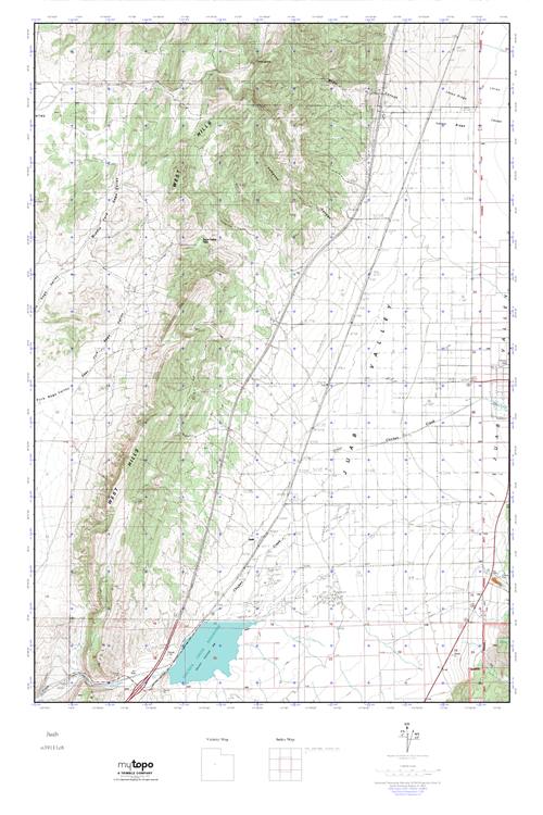 MyTopo Juab, Utah USGS Quad Topo Map