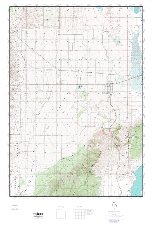 MyTopo Goshen, Utah USGS Quad Topo Map