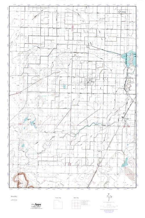 MyTopo Hinckley, Utah USGS Quad Topo Map