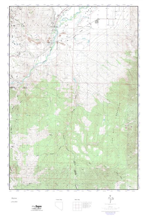 MyTopo Dayton, Nevada USGS Quad Topo Map