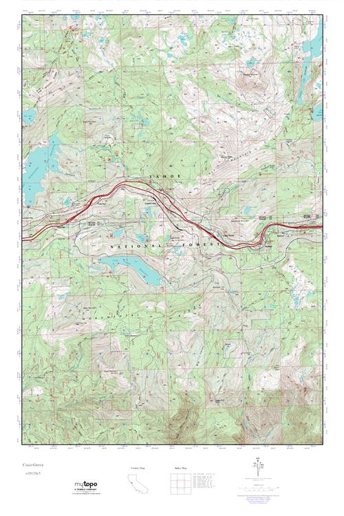 MyTopo Cisco Grove, California USGS Quad Topo Map