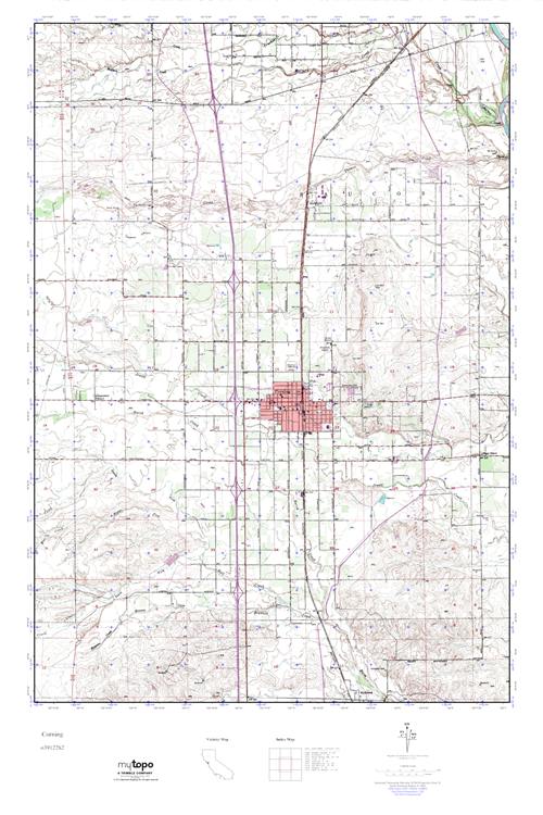 MyTopo Corning, California USGS Quad Topo Map