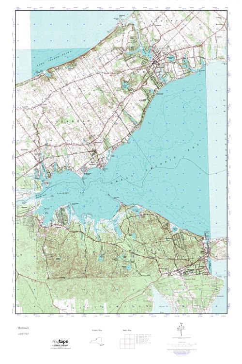 MyTopo Mattituck, New York USGS Quad Topo Map