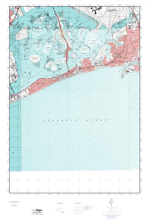 MyTopo Far Rockaway, New York USGS Quad Topo Map