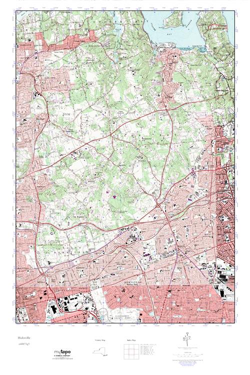 MyTopo Hicksville, New York USGS Quad Topo Map