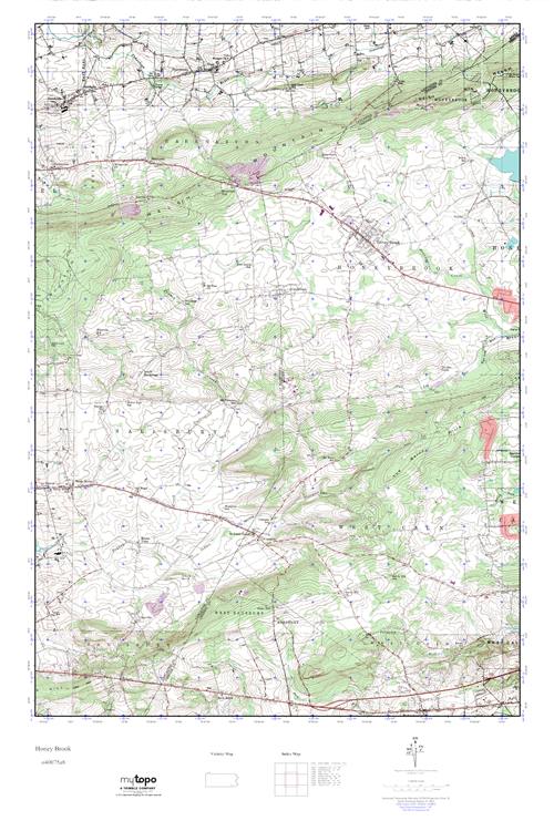 MyTopo Honey Brook, Pennsylvania USGS Quad Topo Map