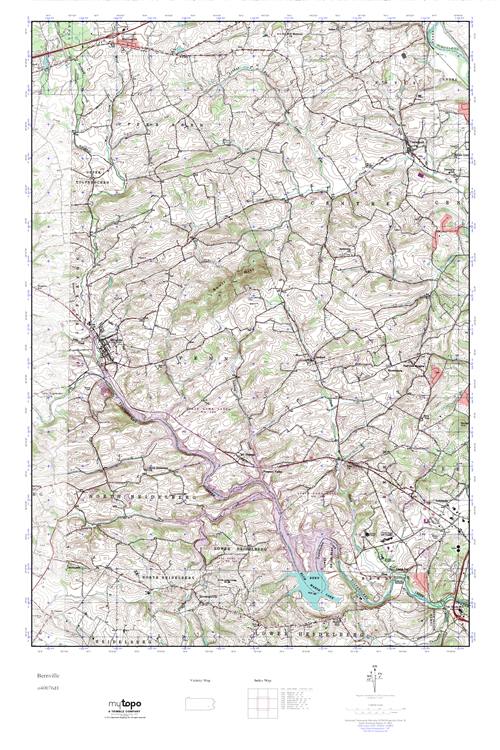 MyTopo Bernville, Pennsylvania USGS Quad Topo Map