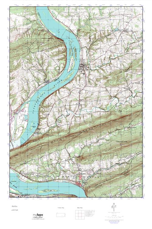 MyTopo Halifax, Pennsylvania USGS Quad Topo Map