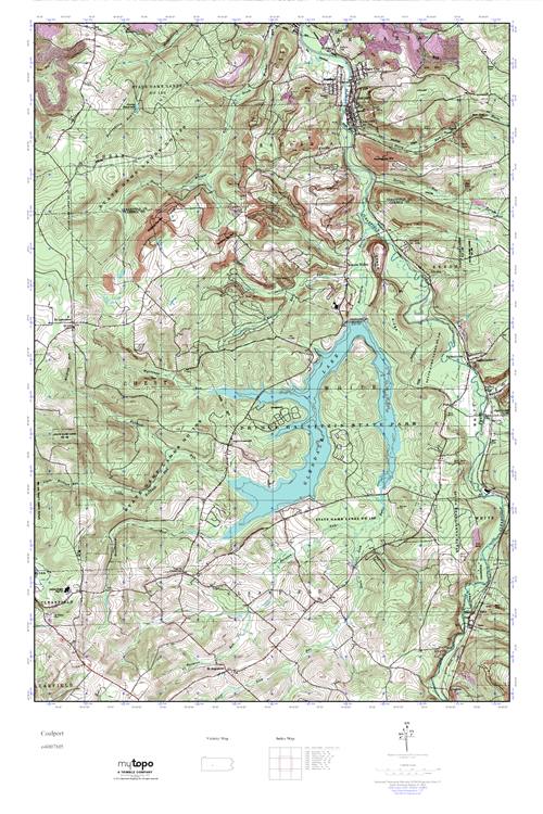 MyTopo Coalport, Pennsylvania USGS Quad Topo Map