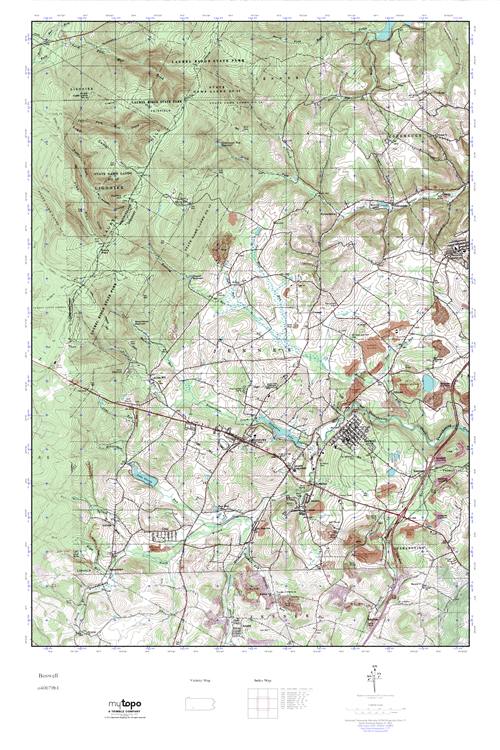 MyTopo Boswell, Pennsylvania USGS Quad Topo Map