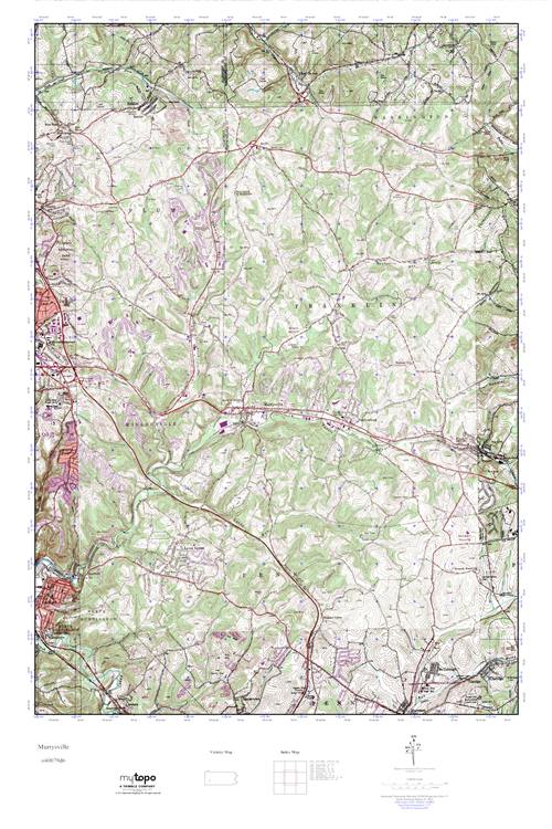 MyTopo Murrysville, Pennsylvania USGS Quad Topo Map