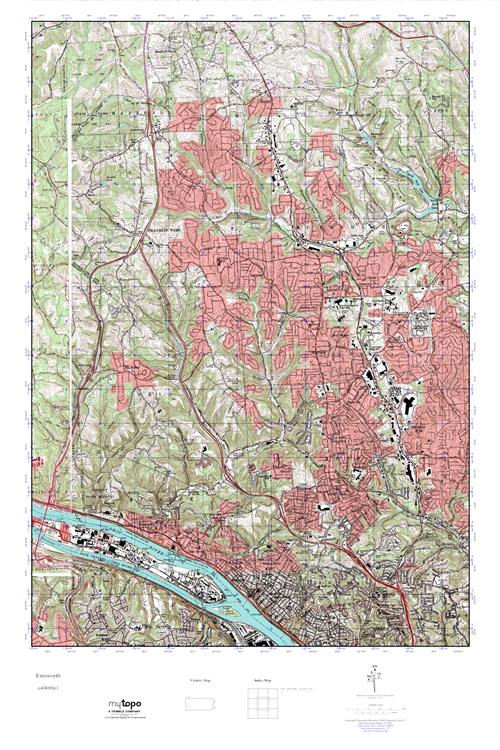 MyTopo Emsworth, Pennsylvania USGS Quad Topo Map