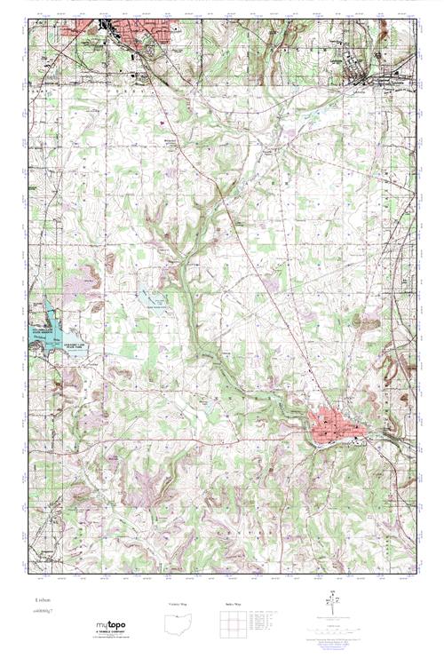 MyTopo Lisbon, Ohio USGS Quad Topo Map