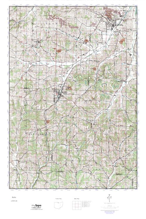 MyTopo Baltic, Ohio USGS Quad Topo Map