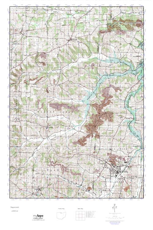 MyTopo Sugarcreek, Ohio USGS Quad Topo Map