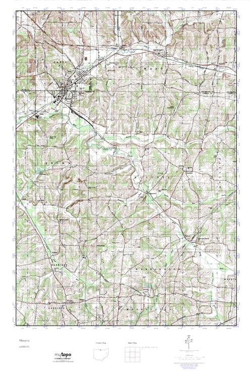 MyTopo Minerva, Ohio USGS Quad Topo Map