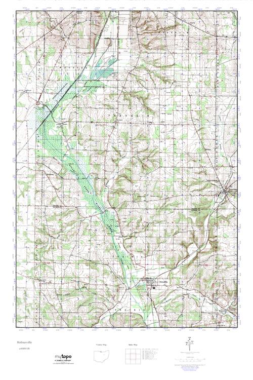 MyTopo Holmesville, Ohio USGS Quad Topo Map