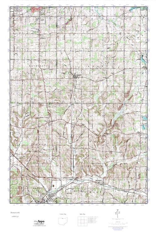 MyTopo Homeworth, Ohio USGS Quad Topo Map