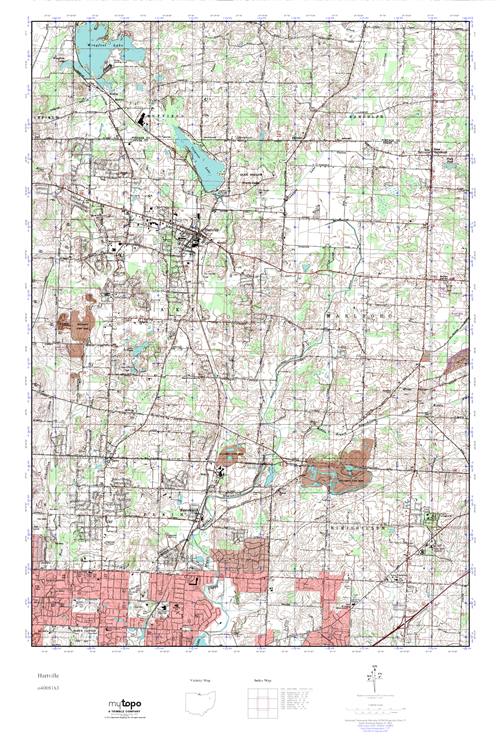 MyTopo Hartville, Ohio USGS Quad Topo Map
